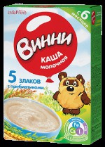 Каша молочная Винни 5 злаков с 6 мес 220 г