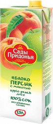 Сок Сады Придонья яблоко персик 1.5 л
