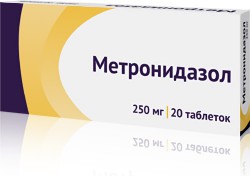 Метронидазол табл. 250 мг 20 шт.