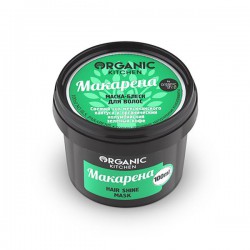 Маска для волос Organic Kitchen Макарена блеск свежий сок мексиканского кактуса и колумбийский зеленый кофе 100 мл