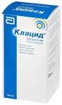 Клацид, гранулы для приготовления суспензии для приема внутрь 250 мг/5 мл 70.66-70.7 г 1 шт флакон 100 мл