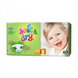 Подгузники 60 шт. Helen Harper софт энд драй джуниор 11-25 кг
