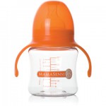 Бутылочка для кормления, MamaSense (МамаСенс) 150 мл арт. 052 с широким горлышком и ручками